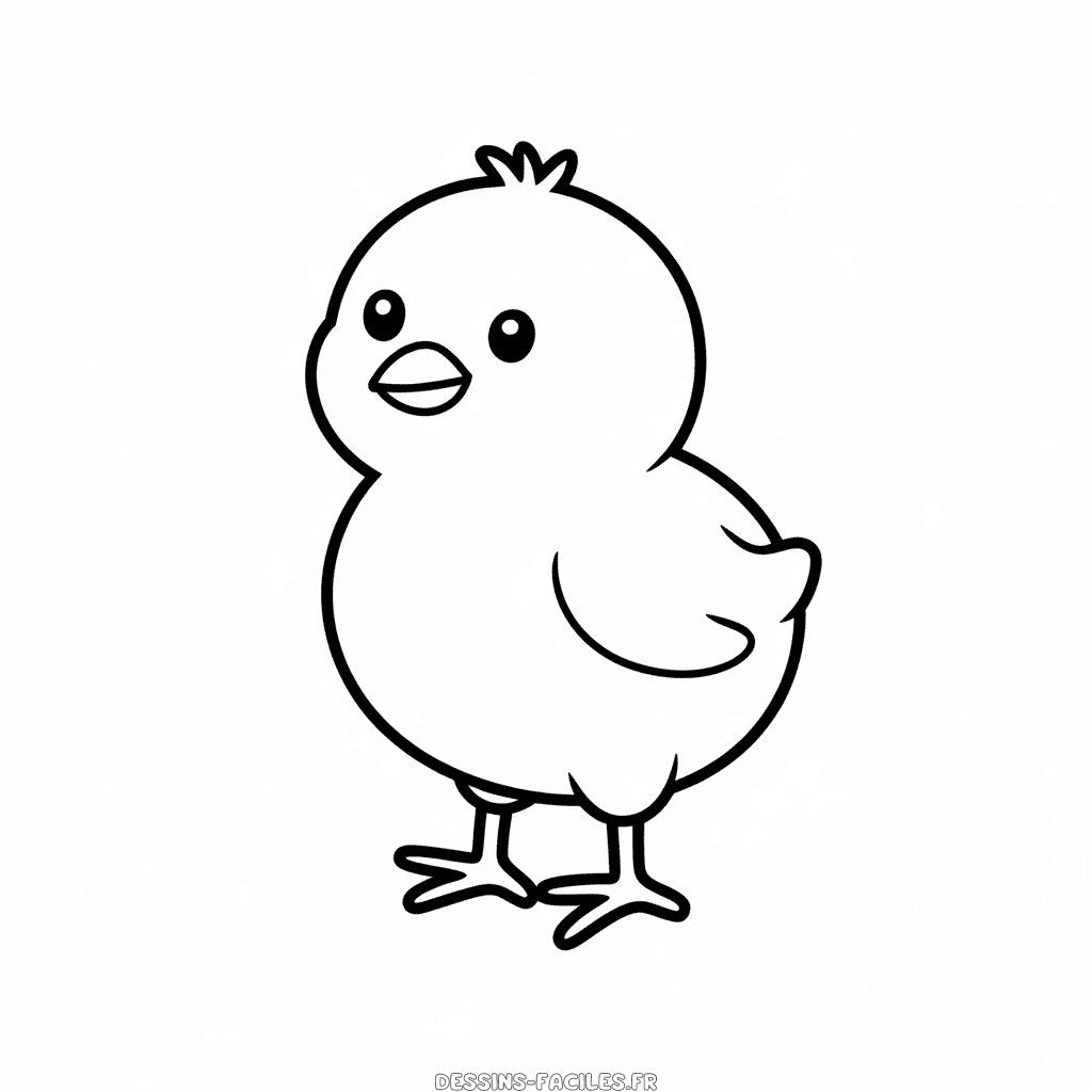 Dessin Facile Image de poussin