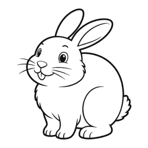 Dessin Facile Lapin Heureux