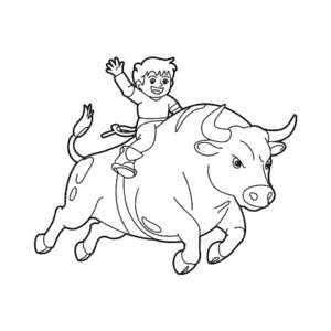 Dessin Facile Monte de taureau