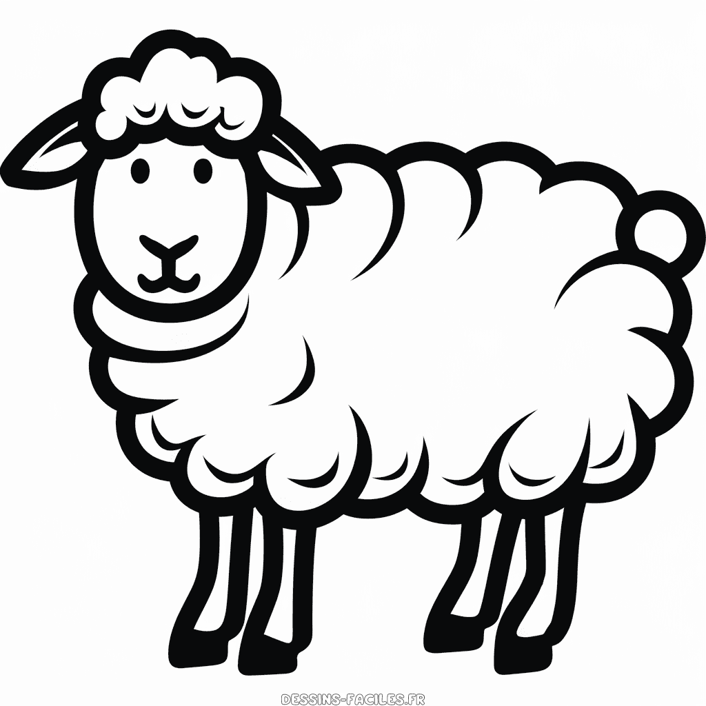 Dessin Facile Mouton de Dall
