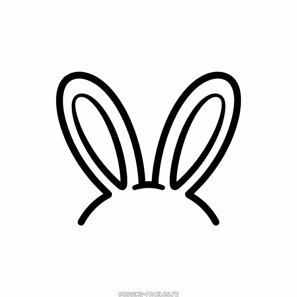 Dessin Facile Oreilles de lapin