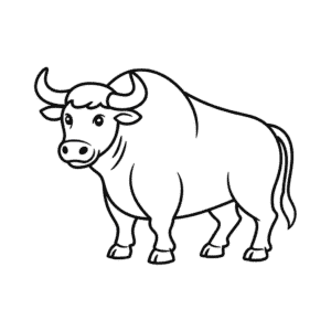 Dessin Facile Taureau animal