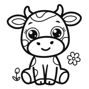 Dessin Facile Vache Kawaii