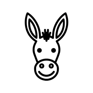 Dessin Facile Visage d'âne