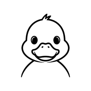 Dessin Facile Visage de Canard