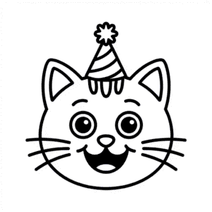 Dessin Facile Visage de Chat Dessin Animé