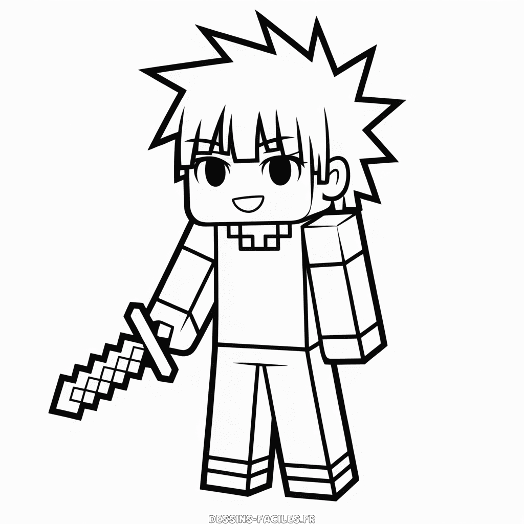 Dessin Facile Anime Minecraft