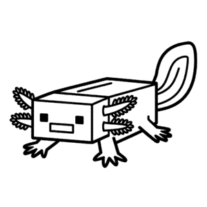 Dessin Facile Axolotl Minecraft