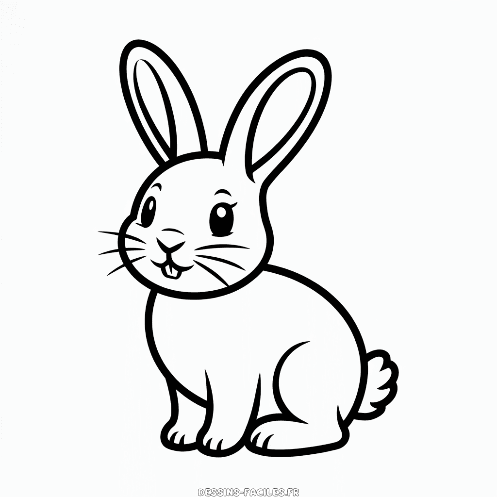 Dessin Facile Beau lapin