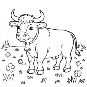 Dessin Facile Beau taureau