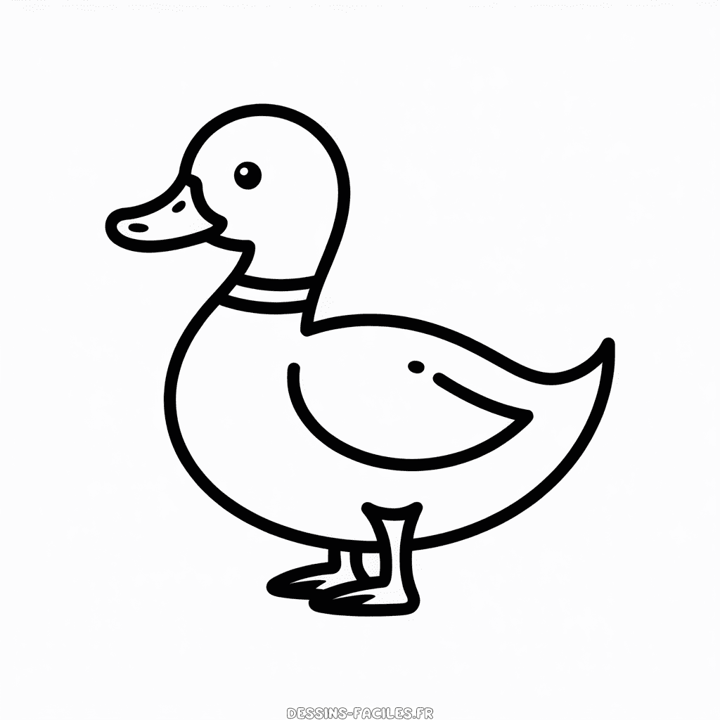 Dessin Facile Canard pour les enfants