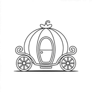 Dessin Facile Carrosse Citrouille de Cendrillon