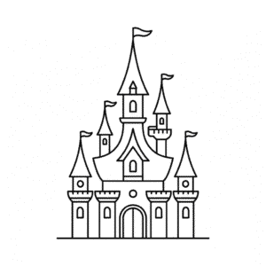 Dessin Facile Château de Cendrillon