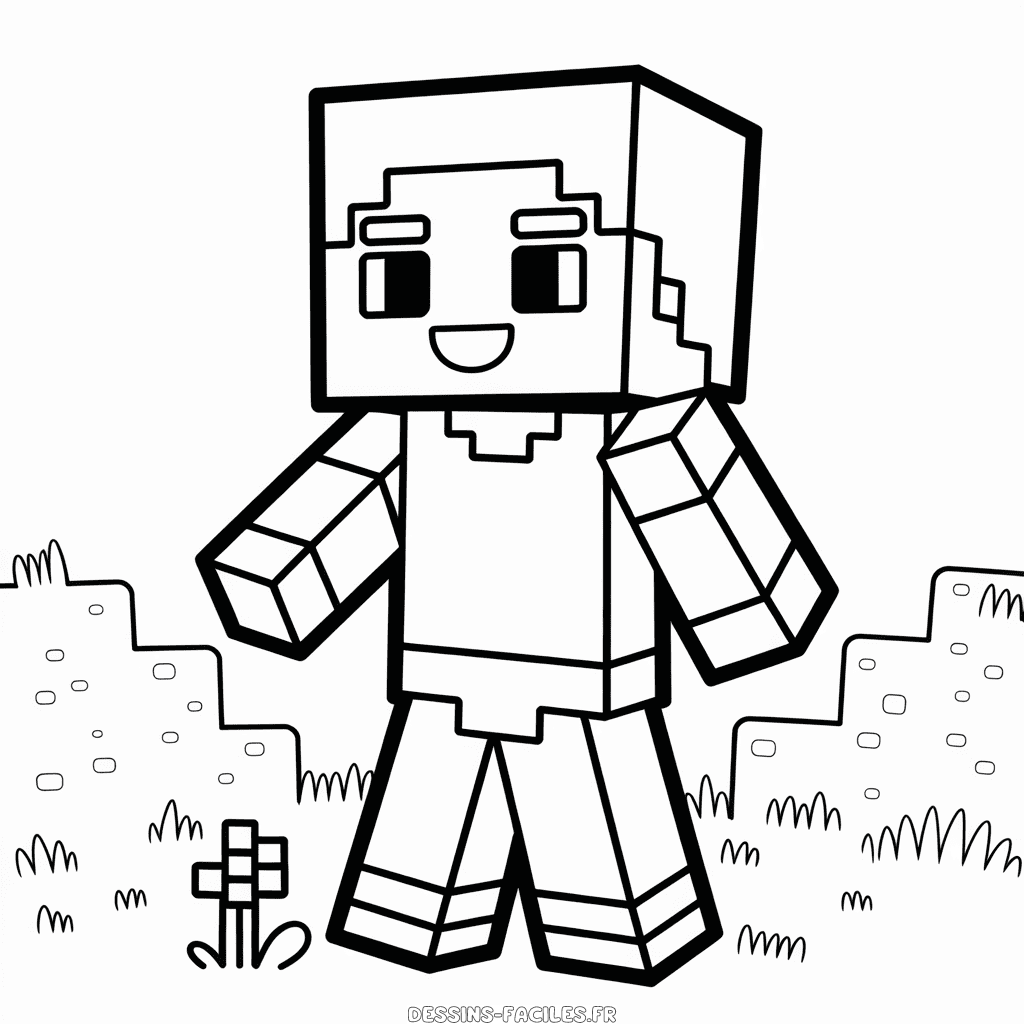 Dessin Facile Chibi Minecraft