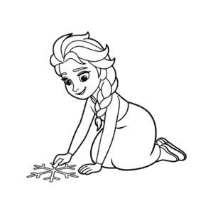 Dessin Facile Dessin à la Craie d'Elsa