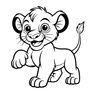 Dessin Facile Dessin Animé du Roi Lion