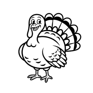 Dessin Facile Dinde mignonne