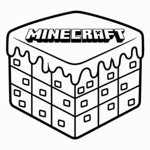 Dessin Facile Gâteau Minecraft