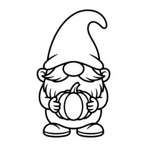 Dessin Facile Gnome d'Automne