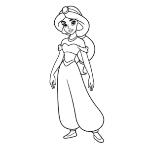 Dessin Facile Jasmine réaliste