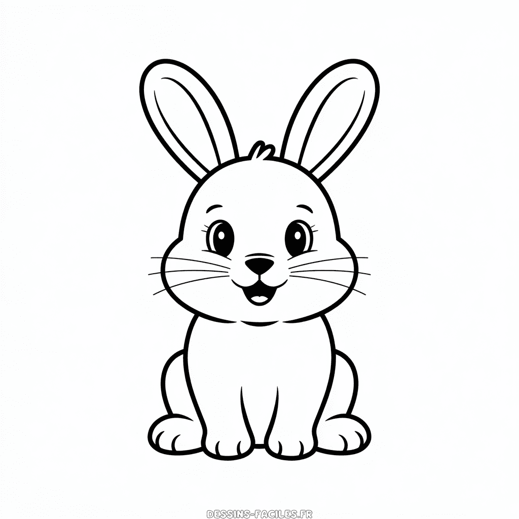 Dessin Facile Lapin mignon