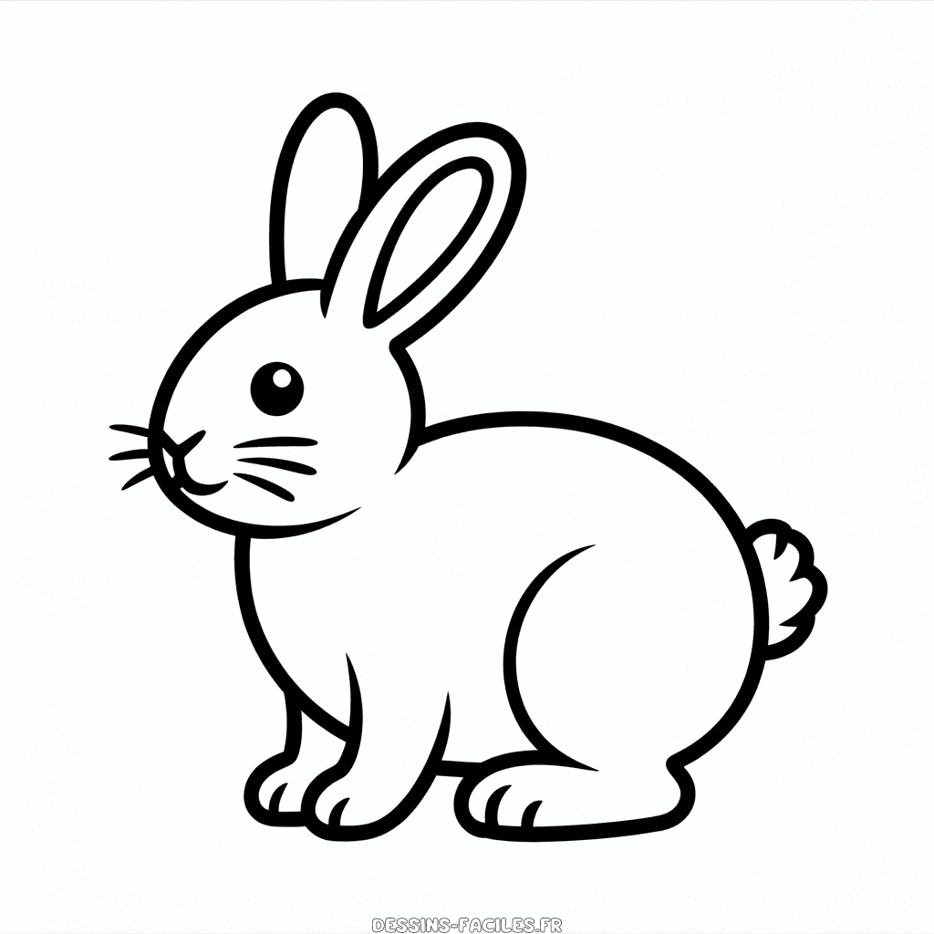 Dessin Facile Lapin pour tout-petit