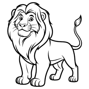 Dessin Facile Lion de Le Roi Lion