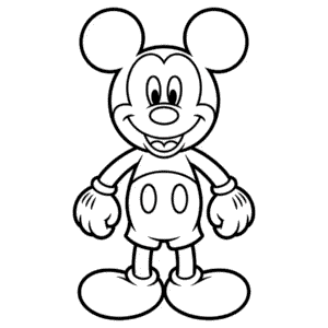 Dessin Facile Mickey Basique
