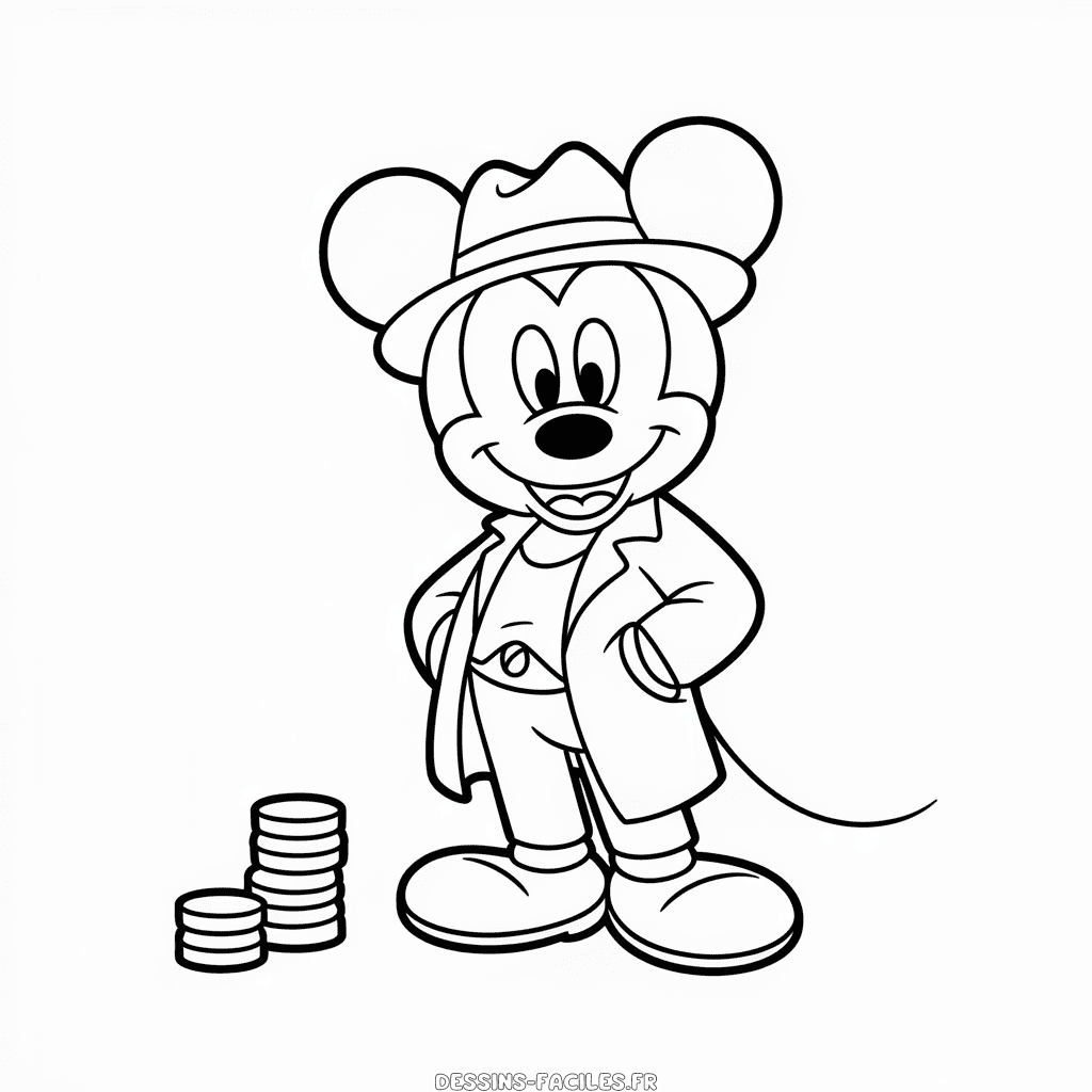 Dessin Facile Mickey Gangster