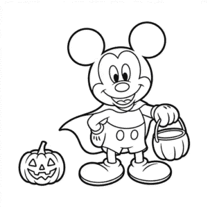 Dessin Facile Mickey Halloween