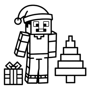 Dessin Facile Noël Minecraft