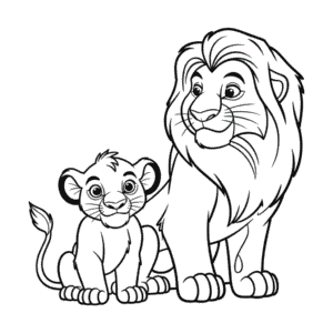 Dessin Facile Personnages de Le Roi Lion