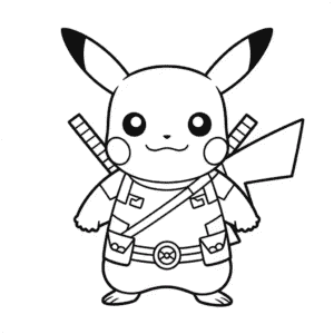 Dessin Facile Pikachu Deadpool