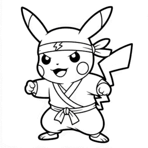 Dessin Facile Pikachu Ninja