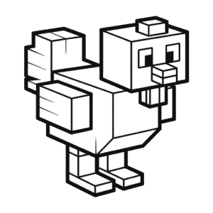 Dessin Facile Poulet Minecraft
