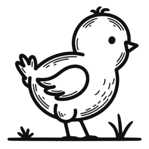 Dessin Facile Poussin Animal