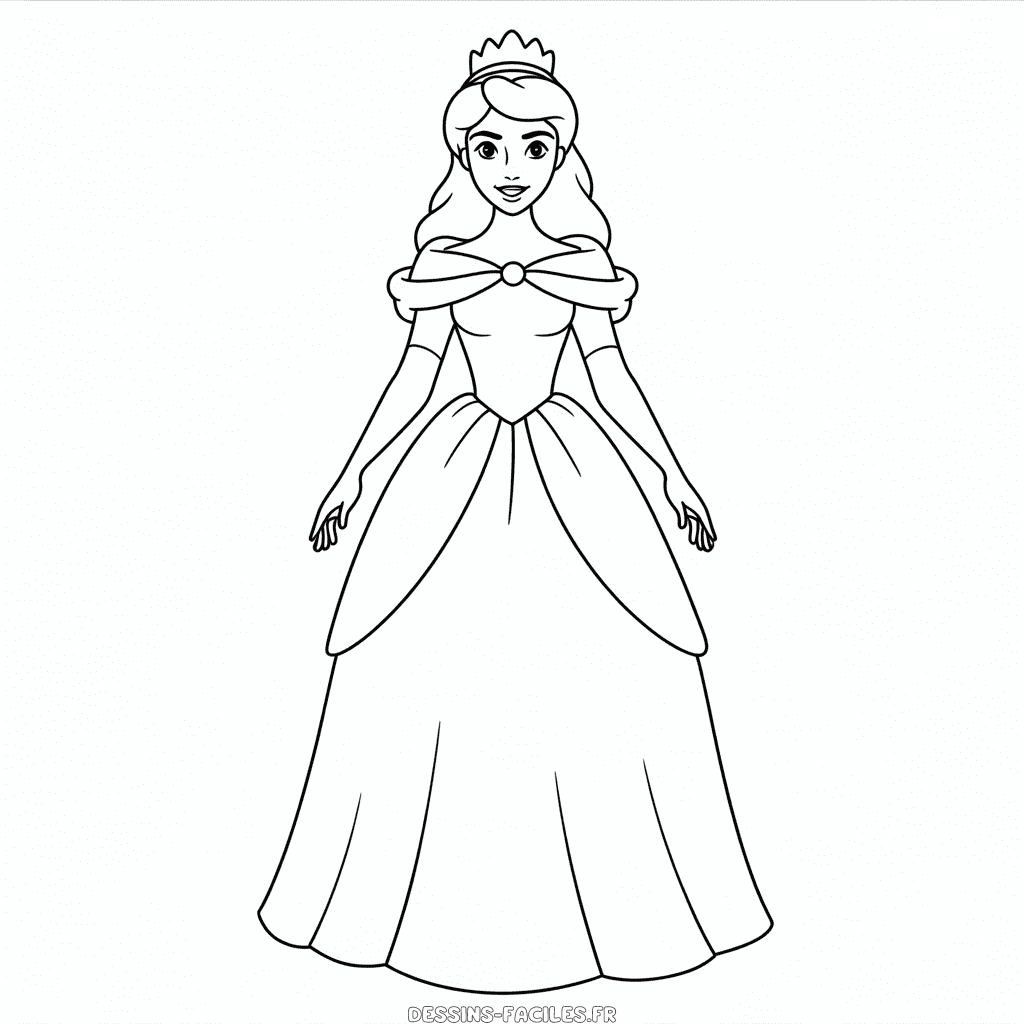 Dessin Facile Princesse Disney réaliste