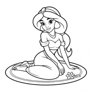 Dessin Facile Princesse Jasmine