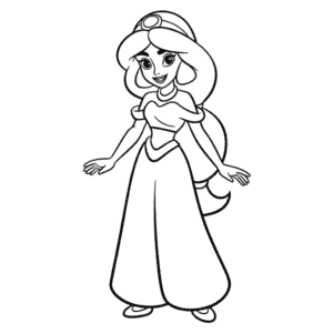 Dessin Facile Princesse Jasmine Simple
