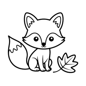 Dessin Facile Renard Mignon d'Automne