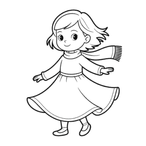 Dessin Facile Robe d'Automne