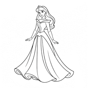 Dessin Facile Robe de Princesse Disney