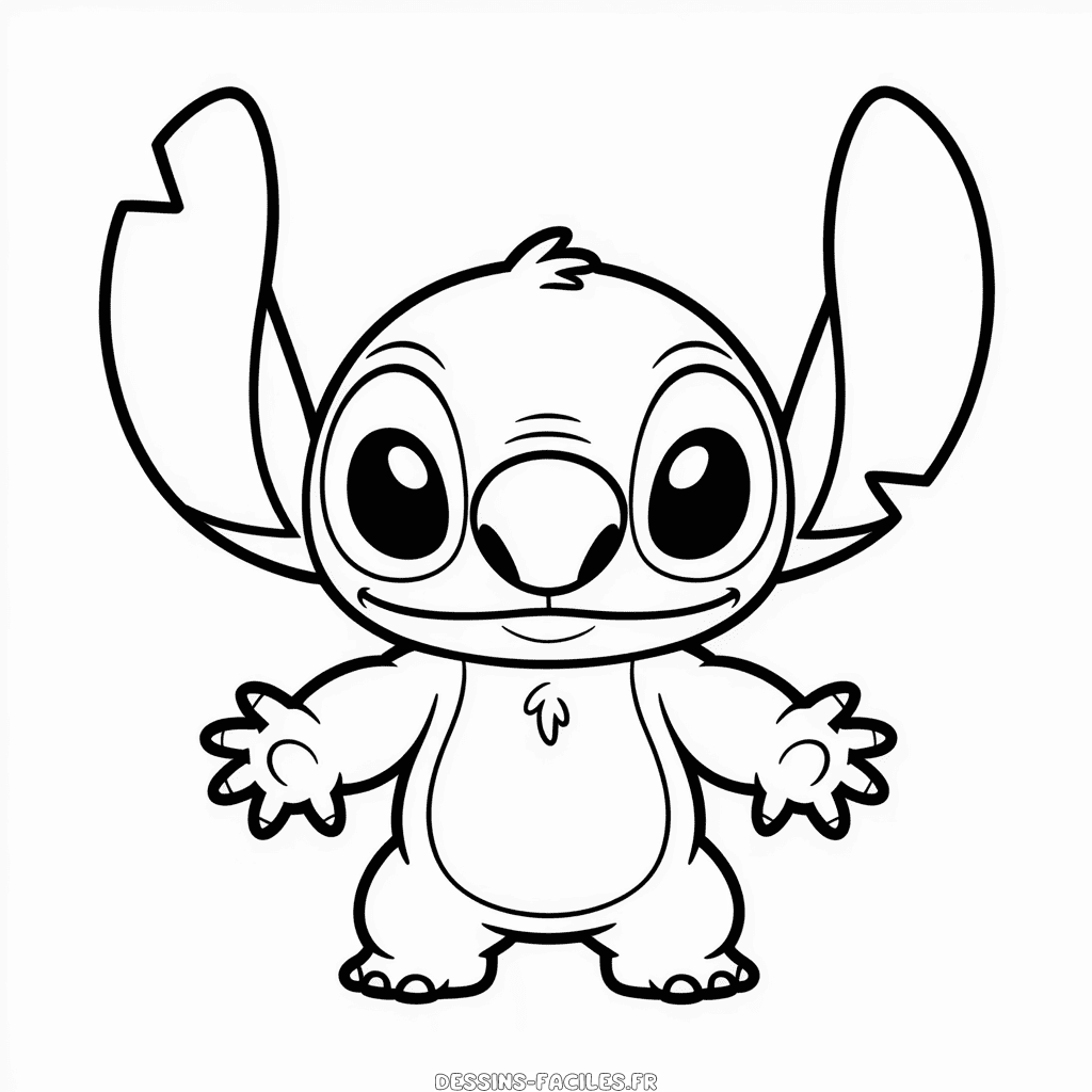Dessin Facile Stitch Chibi