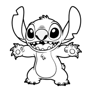 Dessin Facile Stitch Effrayant