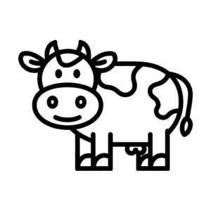 Dessin Facile Vache duveteuse