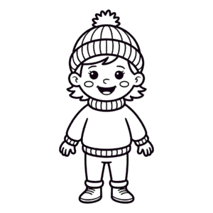 Dessin Facile Vêtements d'Automne