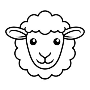 Dessin Facile Visage de Mouton