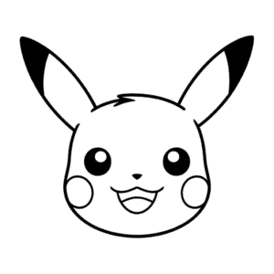 Dessin Facile Visage de Pikachu