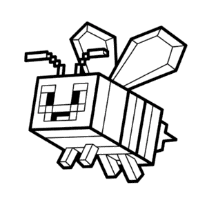 Dessin Facile Abeille Minecraft