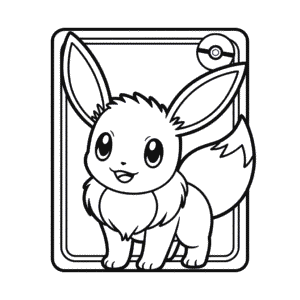 Dessin Facile Carte Pokémon d'Évoli